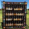 Guitar Quilt Blanket Ver 18  Quilt